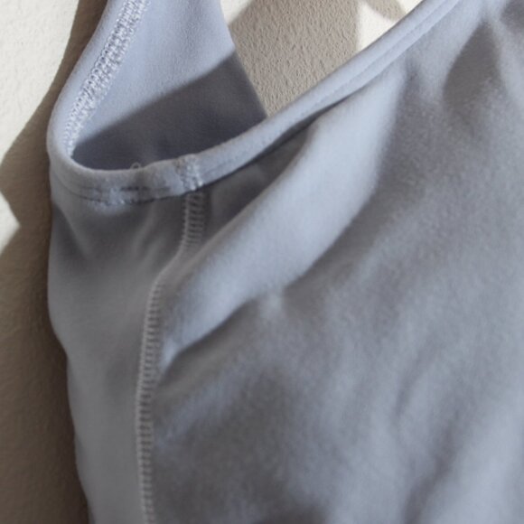 Lululemon Align Tank Top Crop Nulu Built-in-Bra Blue Linen Size 2 - Picture 7 of 13